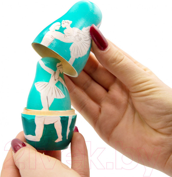 Изображение товара Матрешка сувенирная Брестская Фабрика Сувениров В виде артистов классического балета Лебединое озеро 5176