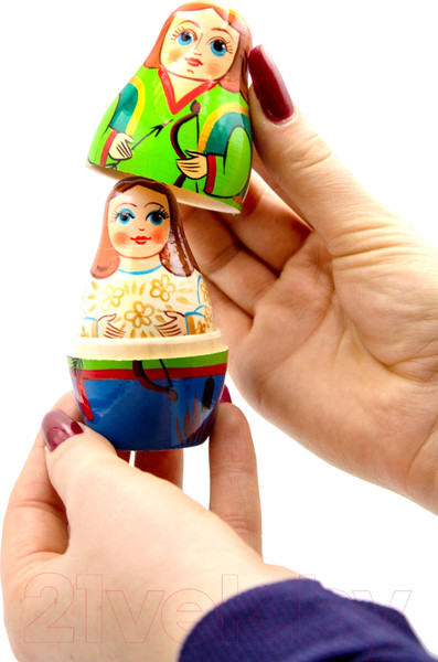 Изображение товара Матрешка сувенирная Брестская Фабрика Сувениров В виде персонажей сказки Лебединое озеро 5178