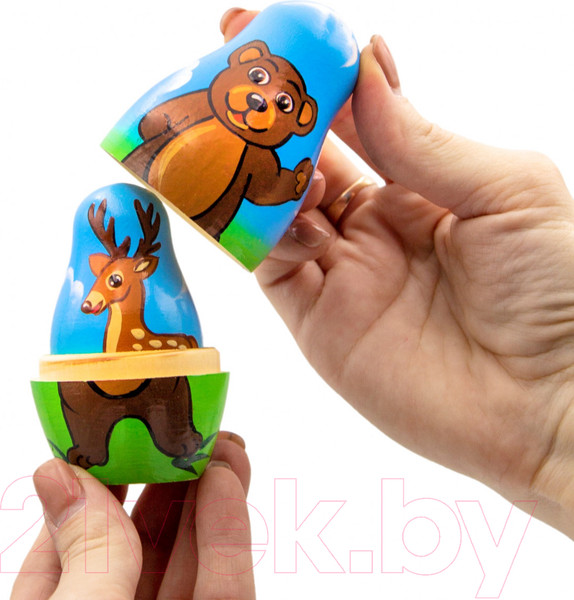 Изображение товара Матрешка сувенирная Брестская Фабрика Сувениров Фигурки в виде лесных животных 5181