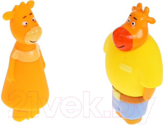 Изображение товара Набор игрушек для ванной Капитошка Оранжевая корова Ма и Па / LX-OR-COW-05
