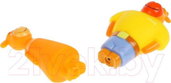 Изображение товара Набор игрушек для ванной Капитошка Оранжевая корова Ма и Па / LX-OR-COW-05