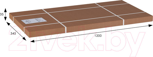 Изображение товара Зеркало Мебелик Селена (средне-коричневый)