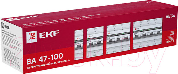 Изображение товара Выключатель автоматический EKF PROxima ВА 47-100 1P 16А (C) 10kA / mcb47100-1-16C-pro