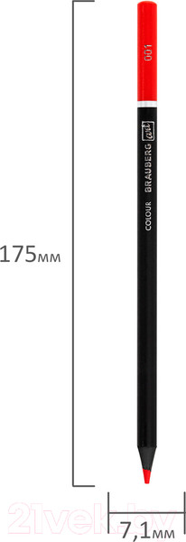 Изображение товара Набор цветных карандашей Brauberg Art Premiere / 181540 (12цв)