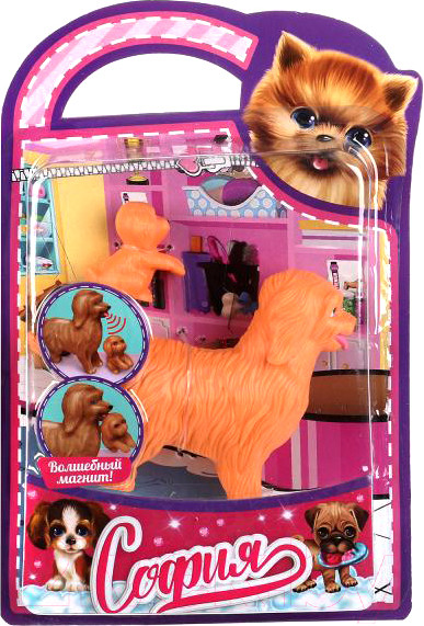 Изображение товара Аксессуар для куклы Карапуз Магнитная Собака и Щенок Для Софии / PET-MDP-S-BB