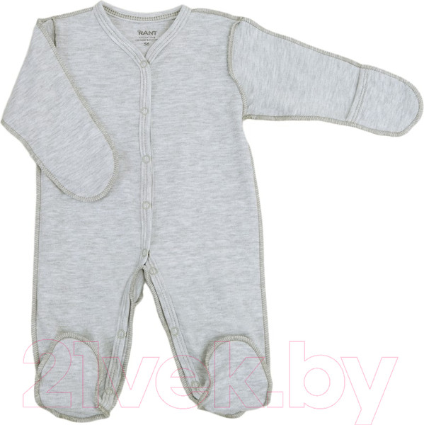 Изображение товара Комбинезон для малышей Rant 1669-62 (светло-серый меланж, р.62)