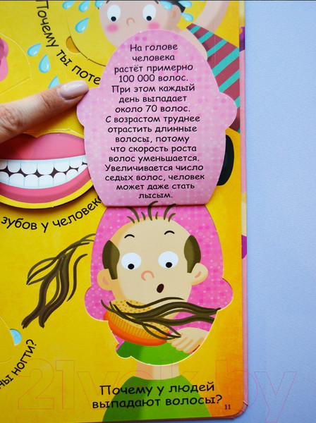 Изображение товара Развивающая книга Робинс Волшебные окошки. Мое тело