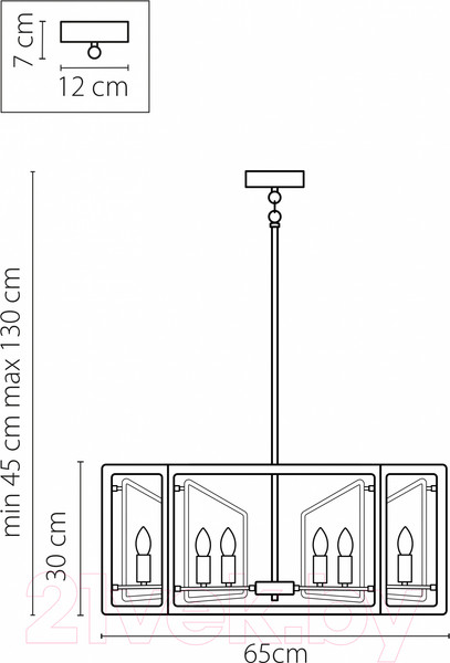 Изображение товара Люстра Lightstar Regolo 713327 (MD21044-12A)