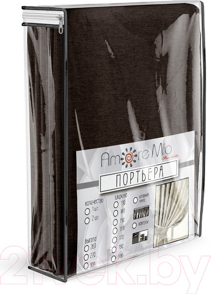 Изображение товара Штора Amore Mio RR SOFT-2st-19 200x270 / 86721 (коричневый)