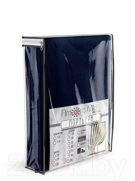 Изображение товара Штора Amore Mio RR 42002-816 200x270 / 77501 (синий)
