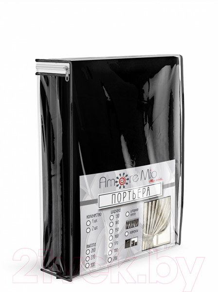 Изображение товара Штора Amore Mio RR 42002-26 200x270 / 77509 (черный)