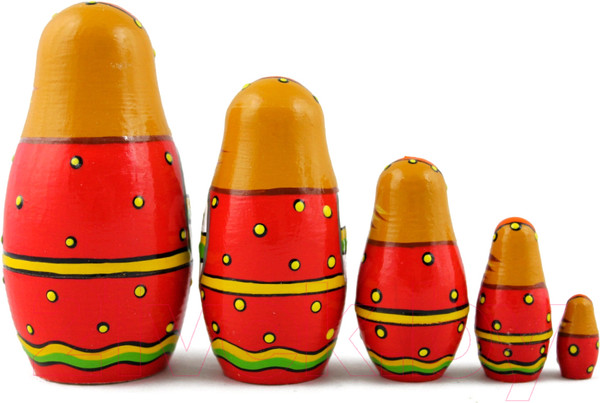 Изображение товара Матрешка сувенирная Брестская Фабрика Сувениров В традиционной одежде с орнаментом 5022