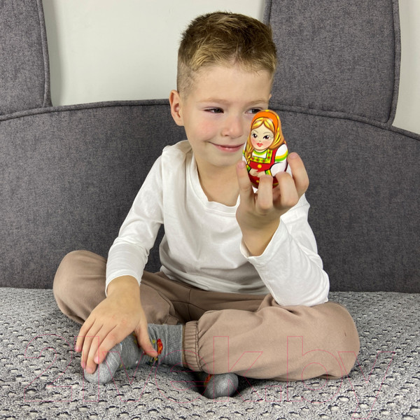 Изображение товара Матрешка сувенирная Брестская Фабрика Сувениров В традиционной одежде с орнаментом 5022