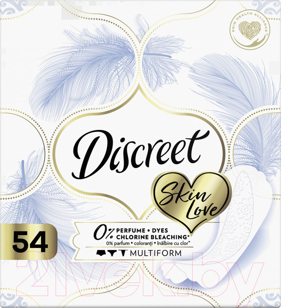 Изображение товара Прокладки ежедневные Discreet Skin Love Multiform (54шт)