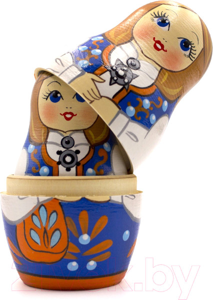 Изображение товара Матрешка сувенирная Брестская Фабрика Сувениров В норвежском традиционном народном костюме бунад 5023