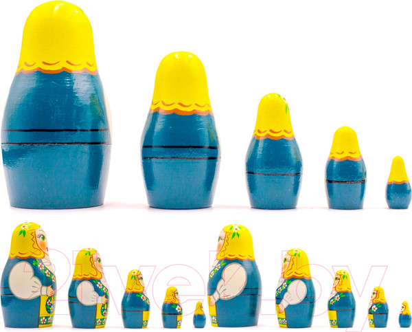 Изображение товара Матрешка сувенирная Брестская Фабрика Сувениров В шведском традиционном народном костюме 5028