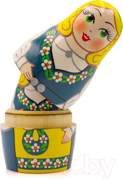 Изображение товара Матрешка сувенирная Брестская Фабрика Сувениров В шведском традиционном народном костюме 5028