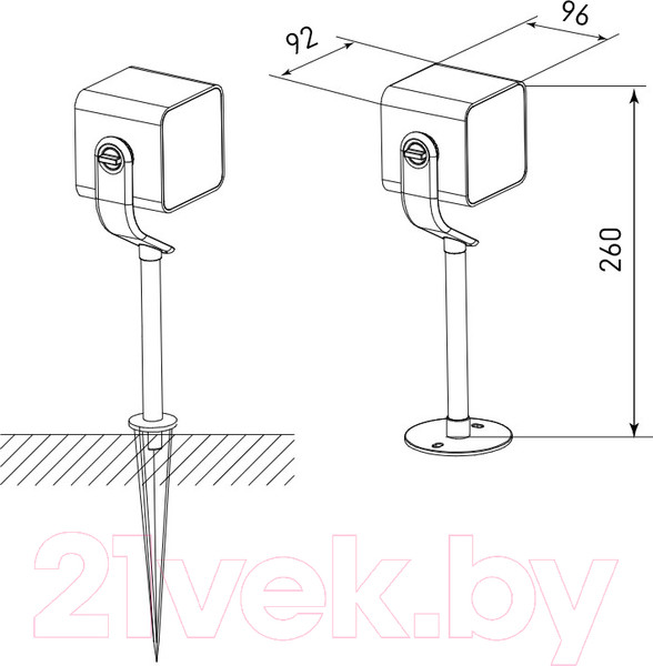 Изображение товара Светильник уличный Elektrostandard Visor Led 35142/S (черный)