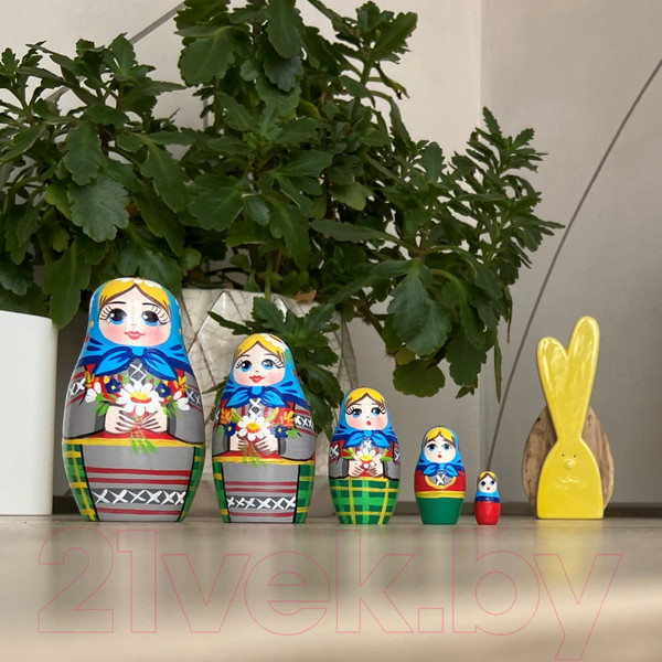 Изображение товара Матрешка сувенирная Брестская Фабрика Сувениров С луговым букетом 5059