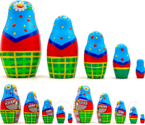 Изображение товара Матрешка сувенирная Брестская Фабрика Сувениров С луговым букетом 5059