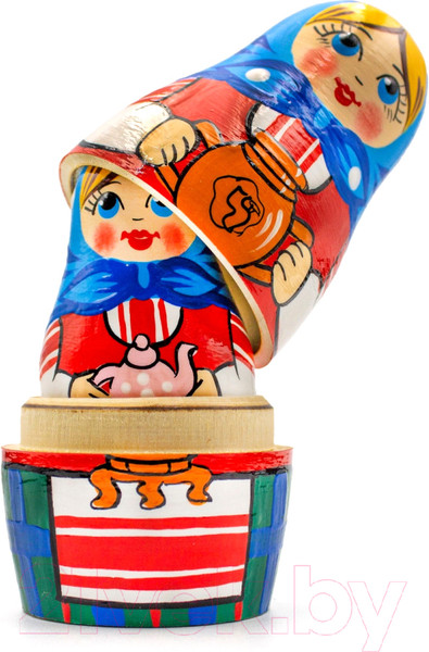 Изображение товара Матрешка сувенирная Брестская Фабрика Сувениров В русской традиционной одежде с орнаментом 5063