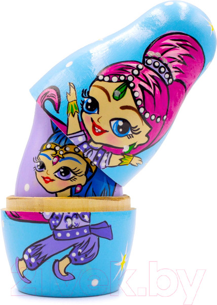 Изображение товара Матрешка сувенирная Брестская Фабрика Сувениров С героями мультфильма Шиммер и Шайн 5104