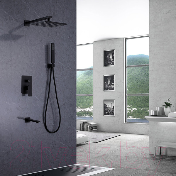 Изображение товара Душевая система со смесителем Abber Weiss Insel AF8017B