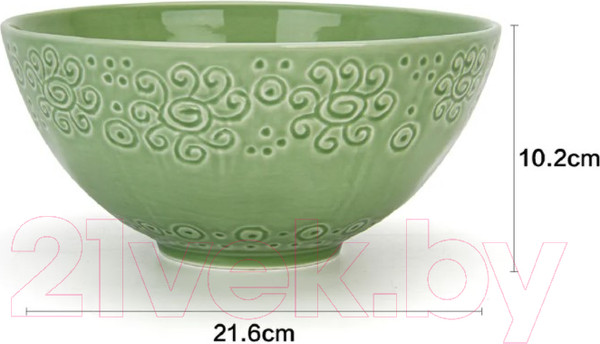 Изображение товара Салатник Fissman Lykke 6346 (зеленый)