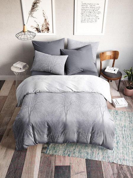 Изображение товара Комплект постельного белья Ночь нежна Royal Лес 2 сп Евро 50x70 / 70161-1+633