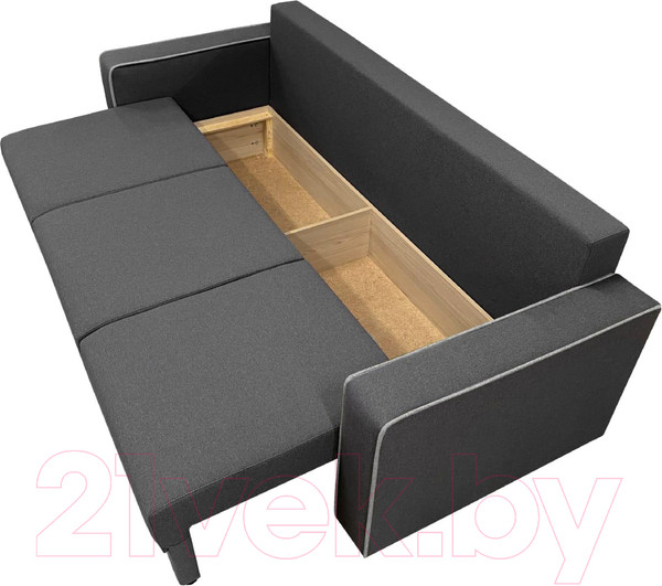 Изображение товара Диван Аквилон Кредо (солта графит/солта грей)