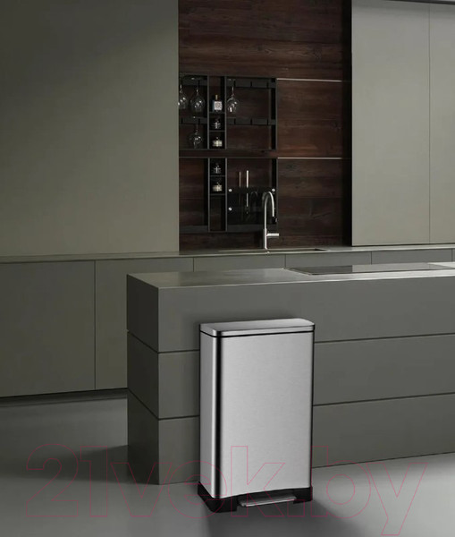 Изображение товара Мусорное ведро WeltWasser Lassy MT 12L (матовая сталь)