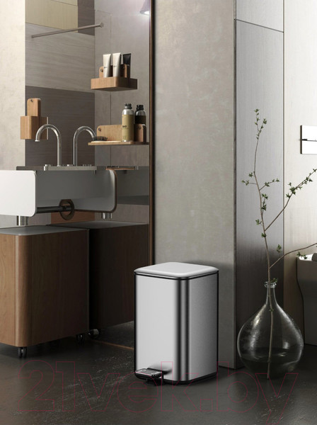 Изображение товара Мусорное ведро WeltWasser Wally TG 12L (серый матовый)