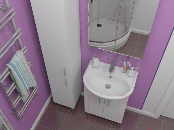 Изображение товара Шкаф с зеркалом для ванной Какса-А Лайт 70 / 004644