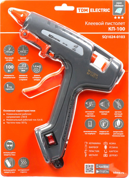 Изображение товара Клеевой пистолет TDM SQ1024-0103