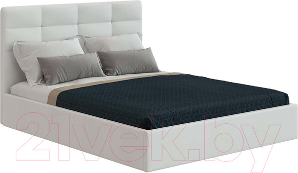 Изображение товара Каркас кровати НК Мебель Соната 160x200 / 72305105 (белый кожзам)