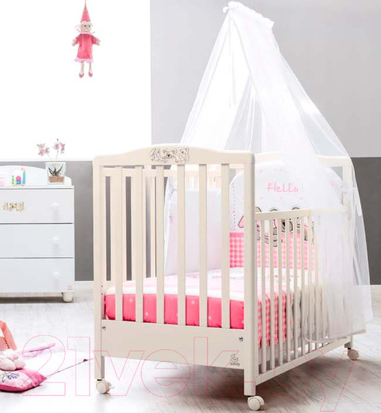 Изображение товара Детская кровать-трансформер Italbaby Hello Flash / 070.0015-03 (кремовый)