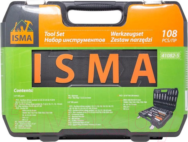 Изображение товара Универсальный набор инструментов ISMA 41082-5(50775)
