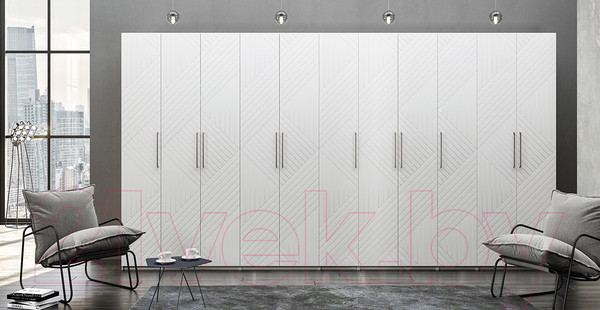 Изображение товара Шкаф Мебель-Неман Отис МН-039-04 П4 (белый/белый)