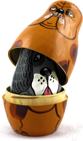 Изображение товара Матрешка сувенирная Брестская Фабрика Сувениров С изображением собак 5117