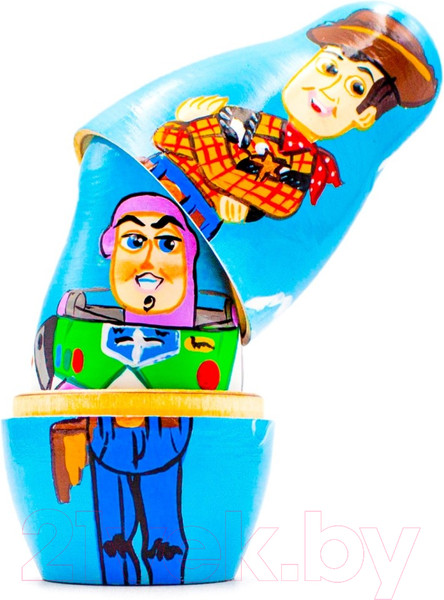 Изображение товара Матрешка сувенирная Брестская Фабрика Сувениров С персонажами Истории игрушек 5129