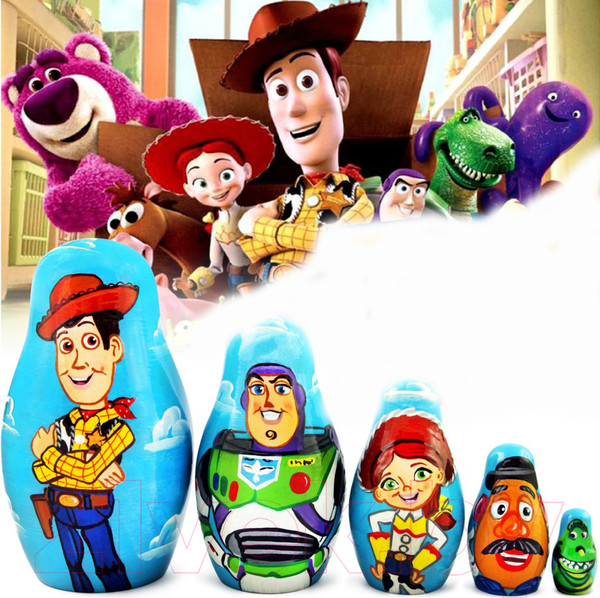 Изображение товара Матрешка сувенирная Брестская Фабрика Сувениров С персонажами Истории игрушек 5129