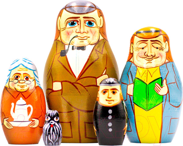 Изображение товара Матрешка сувенирная Брестская Фабрика Сувениров Фигурка Шерлока Холмса 5135