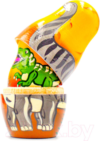 Изображение товара Матрешка сувенирная Брестская Фабрика Сувениров В виде динозавров 5143