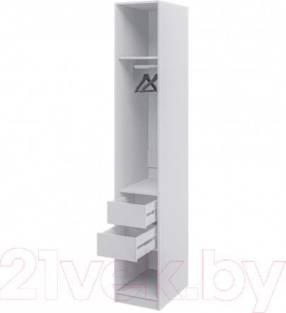 Изображение товара Шкаф-пенал Мебель-Неман Отис МН-039-07 П8 (белый/крем)