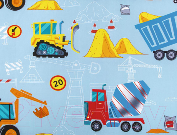 Изображение товара Комплект постельного белья АртПостель Строитель 100