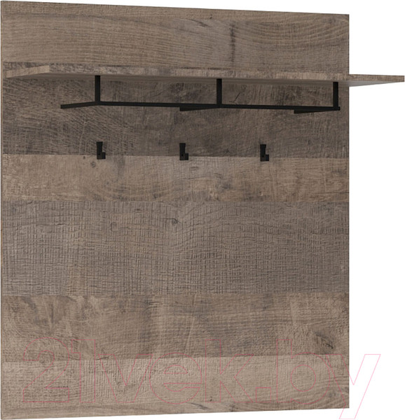 Изображение товара Вешалка для одежды Империал Стокгольм (дуб гранж песочный/железный камень)