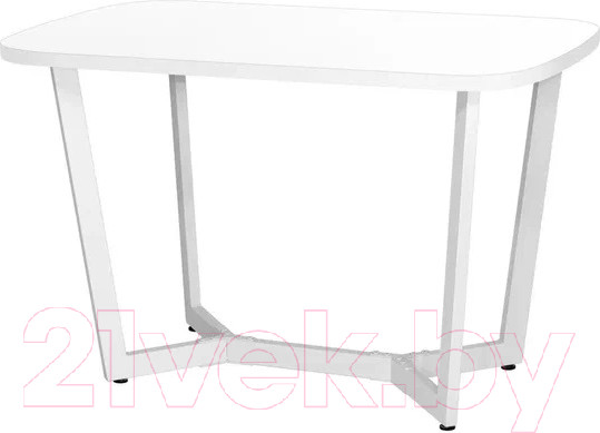 Изображение товара Обеденный стол Millwood Лофт Мюнхен 120x70x75 (белый/металл белый)