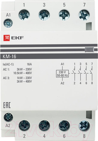 Изображение товара Контактор EKF PROxima km-3-16-40