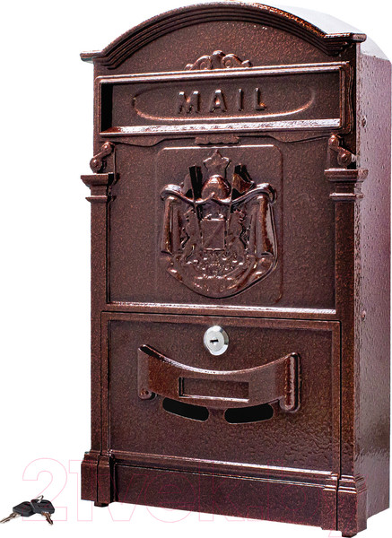 Изображение товара Почтовый ящик Аллюр №4010 (медь)