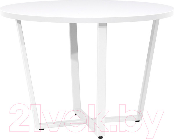 Изображение товара Обеденный стол Millwood Лофт Орлеан Л D110x75 (белый/металл белый)